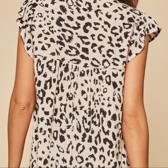 Savannah Jane Leopard and Floral Embroidered Top - Picture 3 of 3